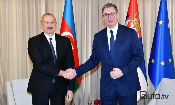  İlham Əliyev Vuçiçlə görüşdü  