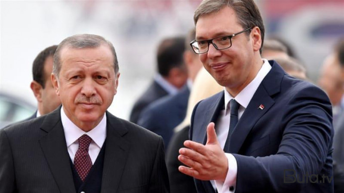  Ərdoğan Vuçiçlə danışdı  