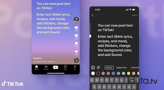  TikTok mətn postların yeni formatını təqdim edir  