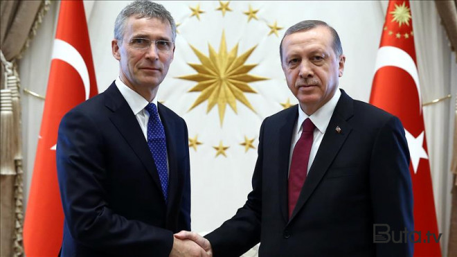  Ərdoğan NATO baş katibini qəbul etdi  