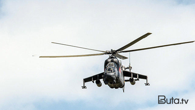 Moskva üzərində hərbi helikopterlər - Video  