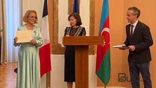  Nigar Köçərliyə “Cəngavər” ordeni təqdim edildi - Foto  