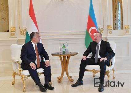  İlham Əliyevin Viktor Orbanla görüşü başladı  