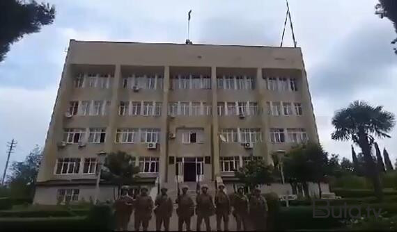  Ağdərənin mərkəzində Azərbaycan bayrağı! - Video  