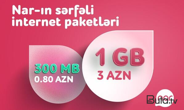  “Nar” hər kəsə sərfəli günlük internet paketlərini təqdim edir  