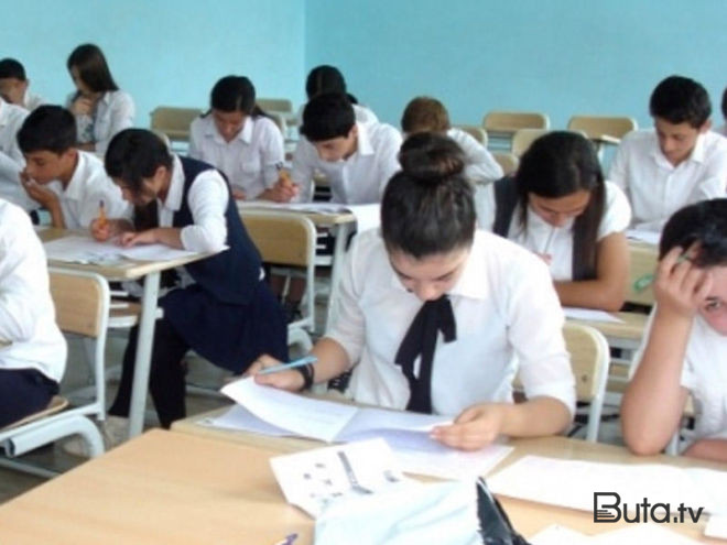  Azərbaycanda sinif otağını su basdı - Video  
