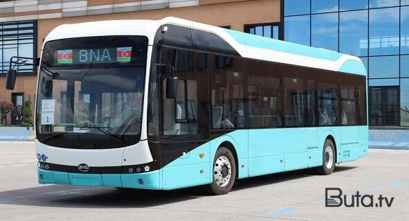  Bakıda daha bir elektrik mühərrikli avtobus - Video  