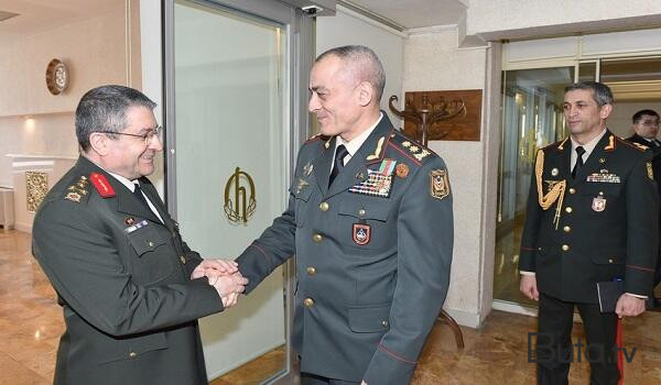  Hikmət Mirzəyev Türkiyənin ordu generalı ilə görüşdü - Foto  