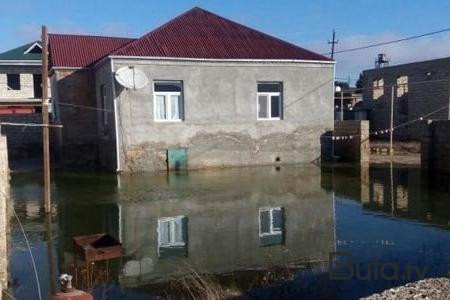  Qobustanda güclü yağış: evi su basdı - Video  