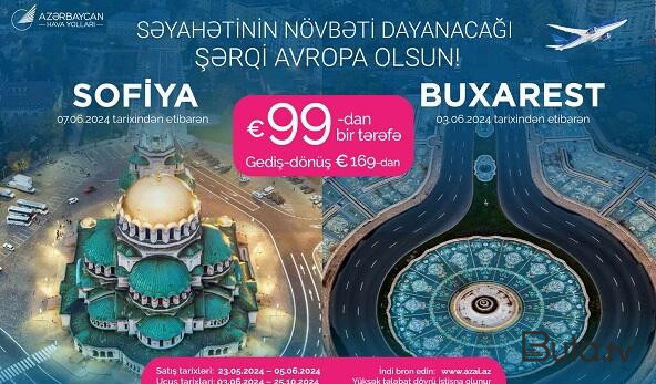  AZAL bu şəhərlərə 99 avrodan aviabiletlər təklif edir  