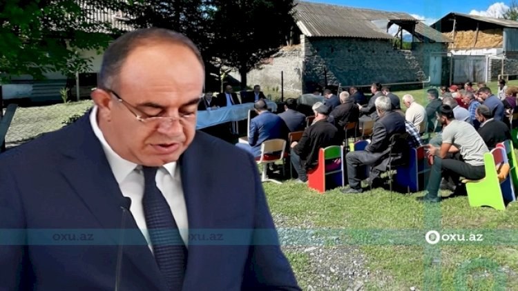  İcra başçısı vətəndaş qəbulunda özü kölgədə, sakinləri isə gündə, bağça stulunda oturtdu - FOTOLAR 