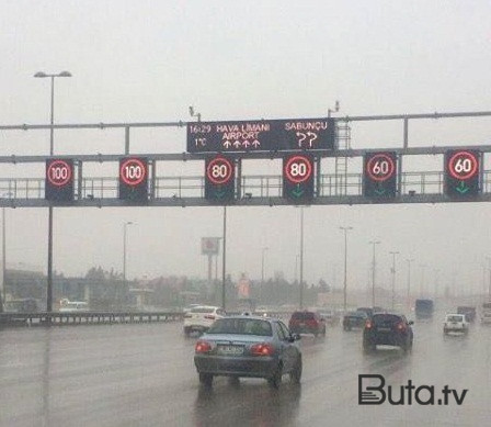  Bakıda bu yolda sürət həddi endirildi  