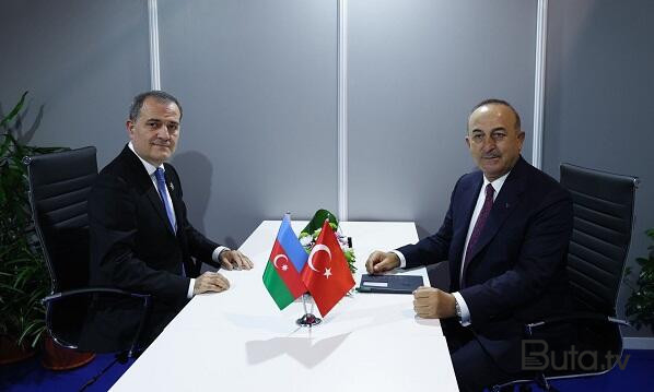  Bayramov Çavuşoğlunun atasının vəfatına görə Türkiyədə - Foto  