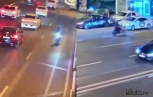 Bakıda narkotikin təsiri altında avtoxuliqanlıq edən motosiklet sürücüsü həbs olunub