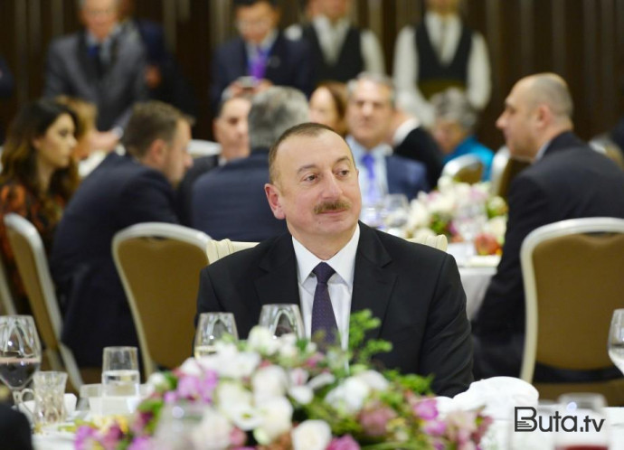  İlham Əliyev Kopenhagendə ziyafətdə iştirak etdi  