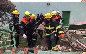 Bakıda ev çökdü: qadın xəsarət aldı