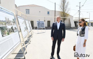 Prezident və xanımı açılışda iştirak etdi