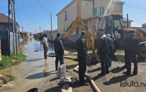 Abşeronda yağışın fəsadları aradan qaldırılır