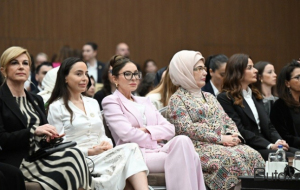 Mehriban Əliyeva Antalyada panel iclasında iştirak etdi - Foto