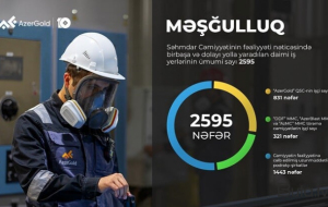"AzerGold" QSC-nin birinci rübdə ümumi satış gəlirləri 18% artıb