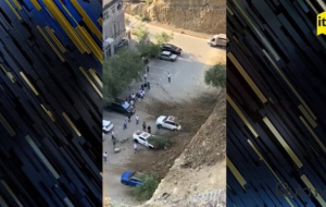 Bakıda dəhşət: Maşınlar torpağın altında qaldı - Video