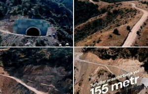 Kəlbəcər-Laçın yolu belə inşa edilir - Video