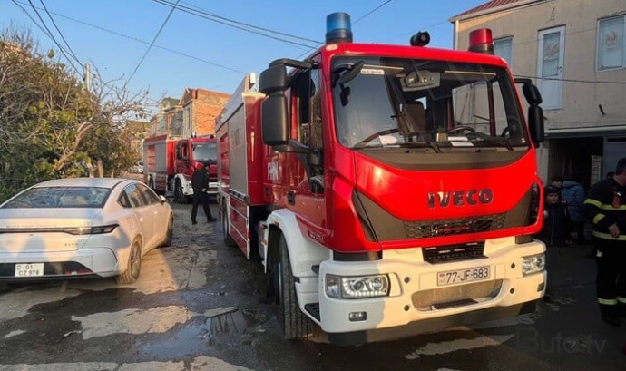  Bakının mərkəzində obyektdə və mənzillərdə yanğın oldu  