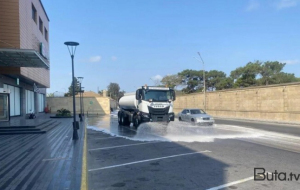 Bakının əsas küçə və prospektləri yuyuldu - Foto