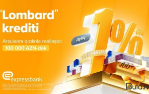 Aylıq 1%-dən başlayan “Lombard” krediti