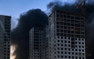 Moskvaya rekord sayda dronla hücum - Video