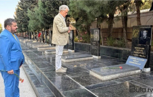 Yuşenko Şəhidlər xiyabanını ziyarət etdi