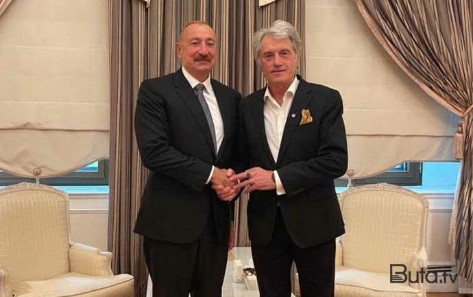  Viktor Yuşşenko İlham Əliyevə təşəkkür etdi - Fotolar  