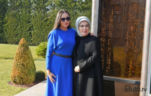 Əminə Ərdoğandan Mehriban Əliyevaya təbrik zəngi