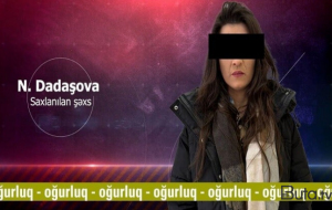 Bakıda qadın zərgərlik mağazasını belə soydu - Anbaan video