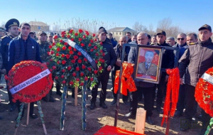 FHN-in xidmət zamanı həlak olan əməkdaşı dəfn edildi - Foto