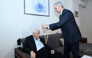 Həsənzadəyə “Heydər Əliyev” ordeni təqdim olundu - Foto