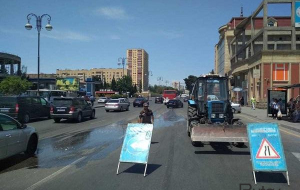 Zabratda su xəttində qəza aradan qaldırıldı