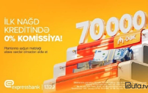 70 000 manatadək kredit - Komissiyasız
