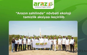 “Arazın sahilində” ekoloji təmizlik aksiyası keçirildi
