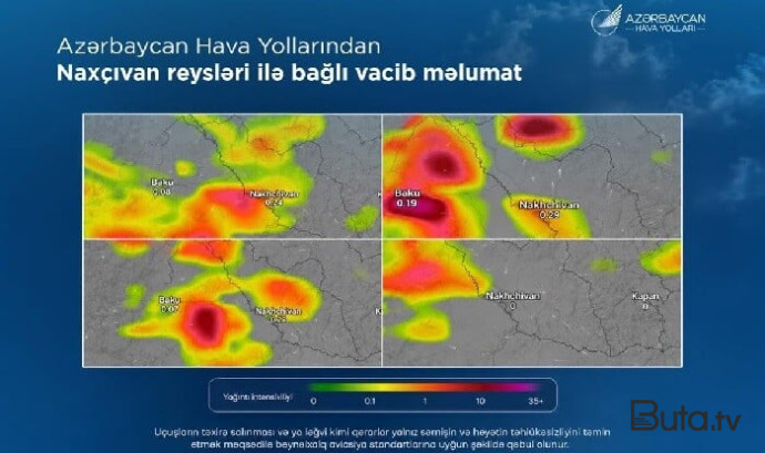  Bakı-Naxçıvan aviareysləri təxirə salındı  