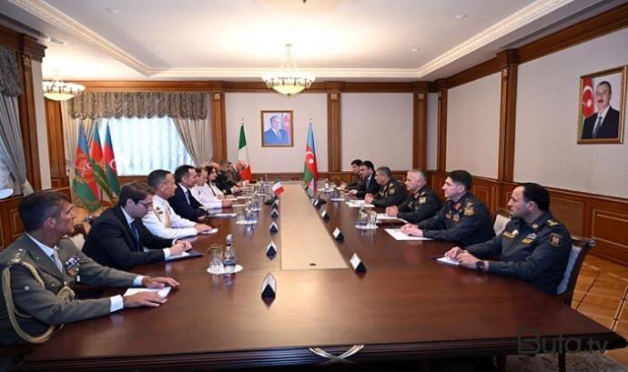  Zakir Həsənov italiyalı admiralı qəbul etdi  