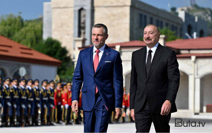  İlham Əliyev həmkarını Şuşada qarşıladı - Fotolar  