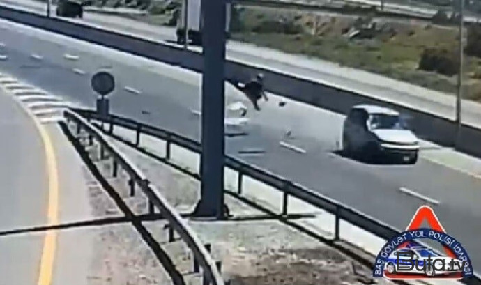  Bakı-Quba yolunda piyada ölümü - Anbaan video  