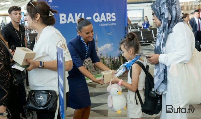  AZAL Qarsa ilk reysini həyata keçirdi - Foto  