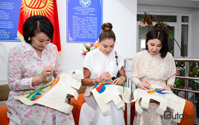  Mehriban Əliyeva Qırğızıstanda sağlamlıq və reabilitasiya mərkəzində - Fotolar  