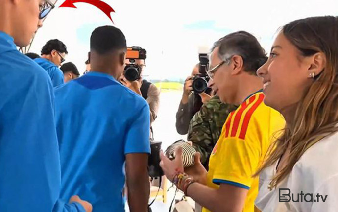 Kolumbiya prezidentinin qızını “iqnor” etdi, gündəm oldu - Video  