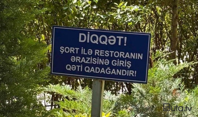  Bu restorana şortla giriş qadağan edildi - Video  