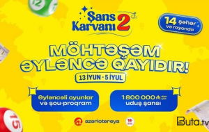 “Azərlotereya” ilə möhtəşəm əyləncə geri qayıdır!
