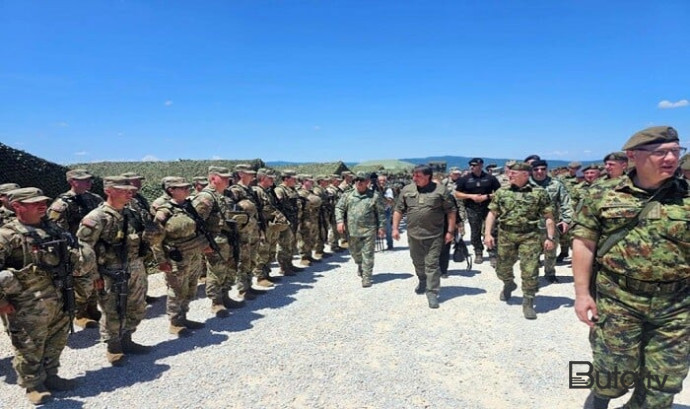  Hərbçilərimiz Serbiyada təlim keçdi - Foto  