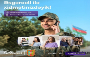Azercell “Əsgərcell”i istifadəyə verir